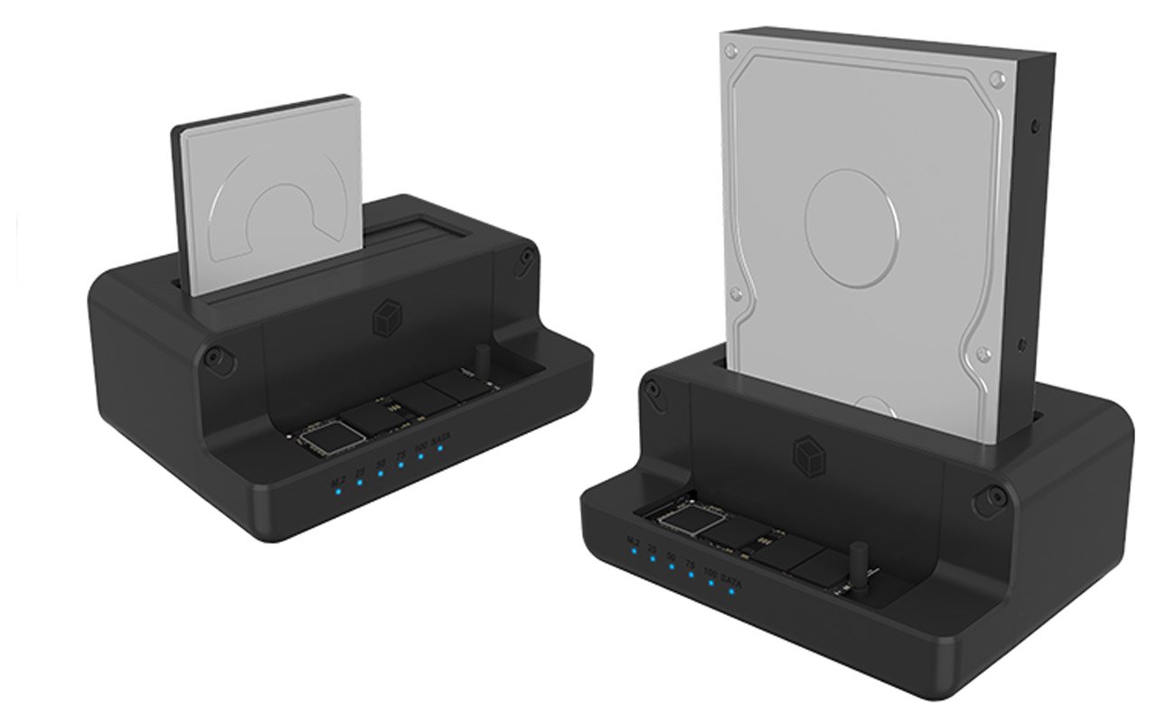 ICY BOX dokująca/klonująca - M.2 NVMe SSD & 2,5''/3,5'' SATA